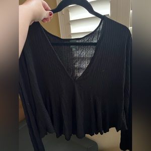 cropped peplum top 💙